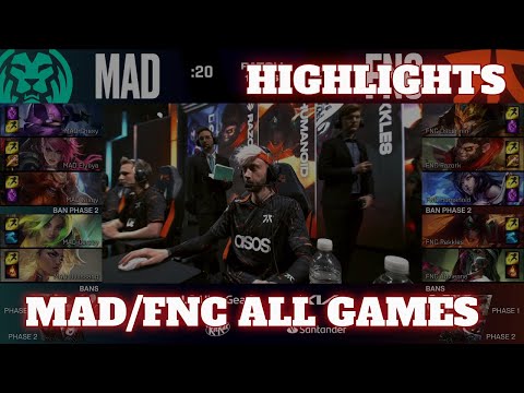 MAD vs FNC - All Games (Bo3) Highlights | Day 4 LEC Spring 2023 Group Stage | Mad Lions vs Fnatic