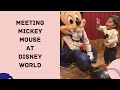 Meeting Mickey Mouse Disney World Magic Kingdom Orlando