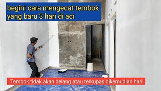 Cara mengecat dinding baru agar tidak belang, terkupas & berjamur #tips #wallpainting #rumahidaman