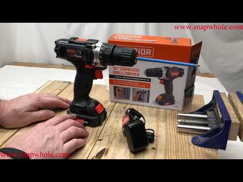 Harbor Freight NEW 12v Warrior Driver/Drill Overview and Review