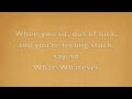 Hot Chelle Rae - Whatever LYRICS