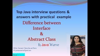 Download the video "Difference Between Interface And Abstract Class | Core Java Interview Question"
