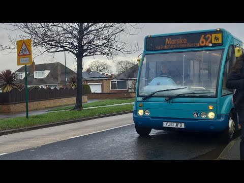 Arriva north east Optare solo 2871 [YJ61 JFO] operating the 62 to Marske Via New Maske