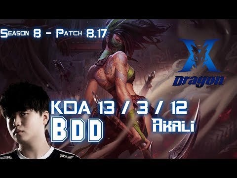 KZ BDD AKALI vs KARTHUS Mid - Patch 8.17 KR Ranked