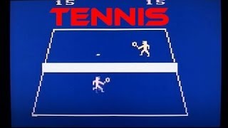 Tennis playing on TV Boy II (2600 clone)