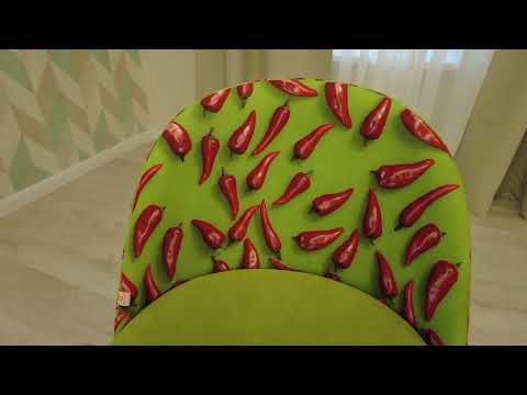 Миниатюра изображения товара Кресло офисное Tetchair Melody ткань/флок (олива/Botanica 03/Pepper/23)