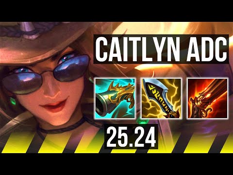 CAITLYN & Leona vs JHIN & Karma (ADC) | 7k gold comeback, 52K damage | KR Master | 25.24