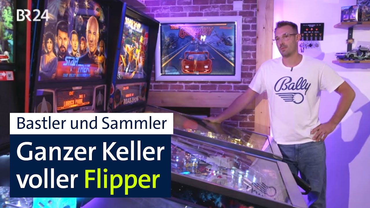 Der Flipper-König von Rödental: Elektrotechniker besitzt große Sammlung | Abendschau | BR24
