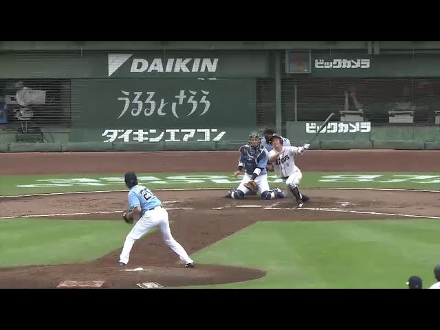 7回表 ライオンズ渡辺が満塁チャンスで勝ち越しタイムリー!! 2014/7/5 Bs-L