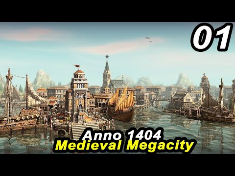 Starting a Medieval City in Anno 1404 MEGACITY HARDMODE | Citybuilder Strategy Challenge Part 01