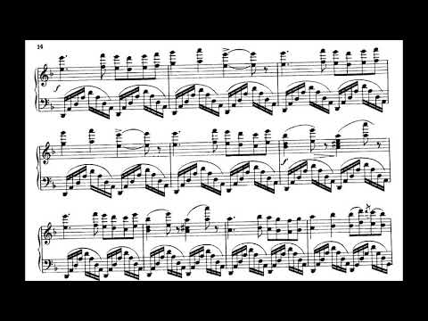 Modest Mussorgsky - Night on Bald Mountain for Piano (1867) [Score-Video]