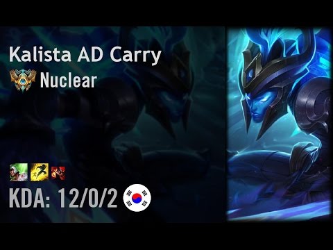 Kalista AD Carry vs Lucian - Nuclear - KR Challenger Path 6.6