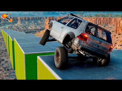 Stairs Vs Cars #66 - BeamNG drive