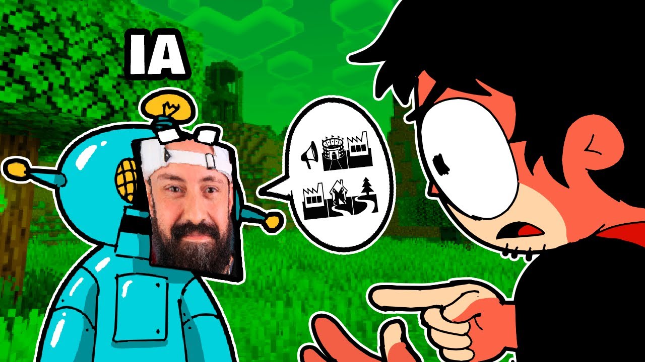 minecraft só que transformei meu amigo numa IA pra ele me ajudar