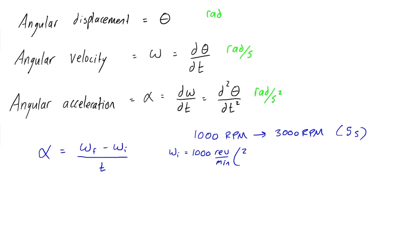 How to calculate angular acceleration