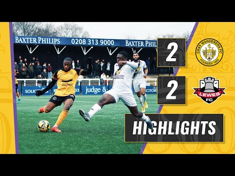 Cray Wanderers VS Lewes |  2 - 2  | HIGHLIGHTS | A Classic Game Of Two Halves