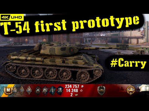 World of Tanks T-54 first prototype Replay - 5 Kills 5.4K DMG(Patch 1.6.1)