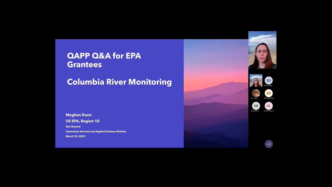 QAPP Q&A for EPA Grantees: Columbia River Monitoring