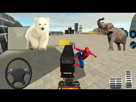 US Police Uphill Bus Driving Simulator 3D - Mountain Bus Game - Android Gameplay #65