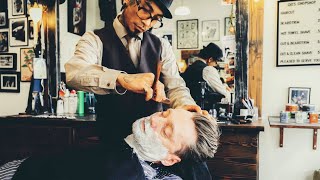 💈 Dutch Artist At Work! Hot Towel Shave At Gio's Chop Shop | Netherlands