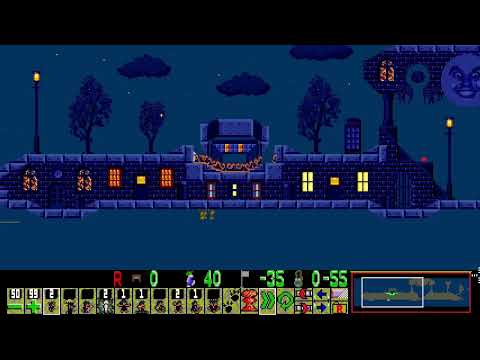 Lemmings custom -  "The Moon on Vacation" ( Neolemmix )