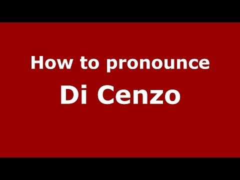 How to pronounce Di Cenzo (Italian/Italy) - PronounceNames.com