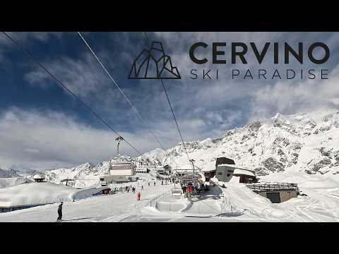 CERVINO SKI PARADISE | 4K | SKIER POV | SKIING AFTER SNOW FALL | FRESH SNOW