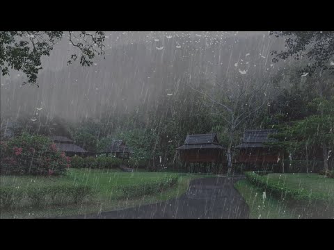 Rain Sound on Roof for Deep Sleep in 15 Minutes - Rain Sound for Sleep, ASMR