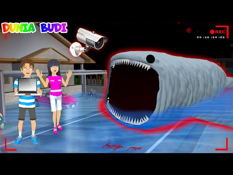 Yuta Mio Panik Cctv Merekam Monster Bloop Raksasa Muncul Di Kota Sakura | Sakura School Simulator