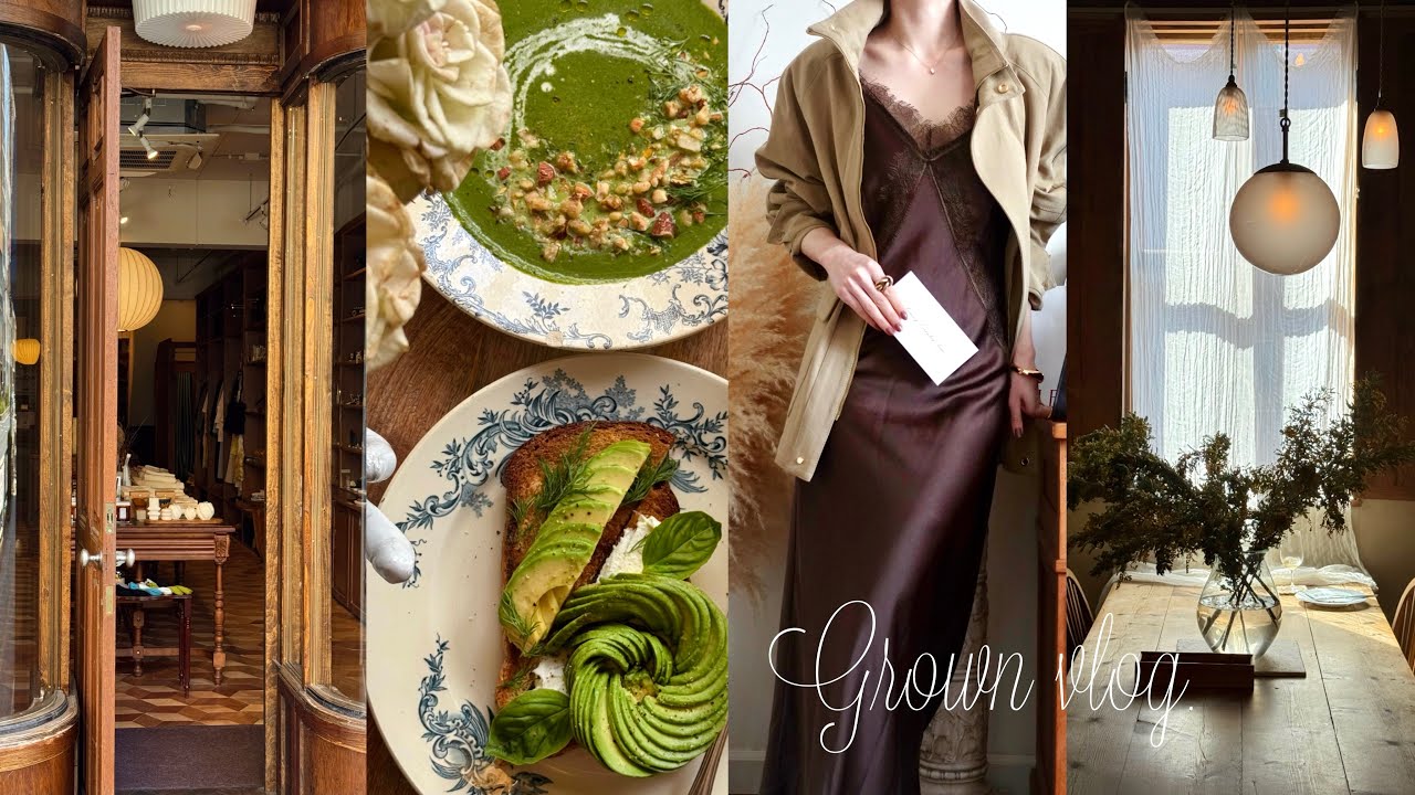 【vlog】 東京のレトロカフェ＆雑貨屋巡り🌸 可愛すぎる春服に出会った日🤎｜春服の購入品｜SEZANE, ELBORNE