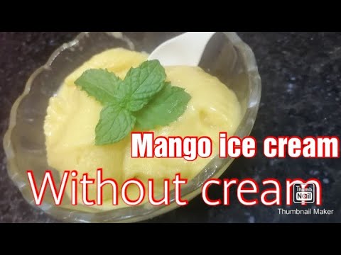 Mango ice cream | without cream| lockdown recipe | ft. Zunaira