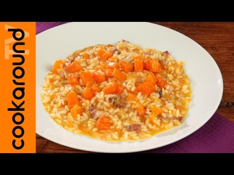 Pumpkin risotto / Rice with bacon and pumpkin
