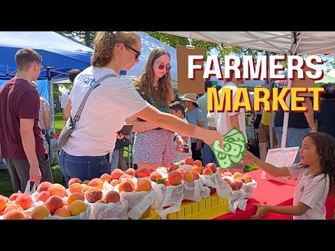 First Peaches at the Farmers Market....Did we SELL OUT?
