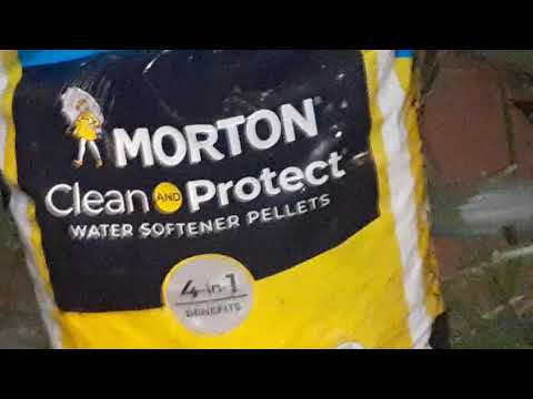 how to add Morton clean protect water softener pellets to the wave 2.0 #morton #thewave #watersoft