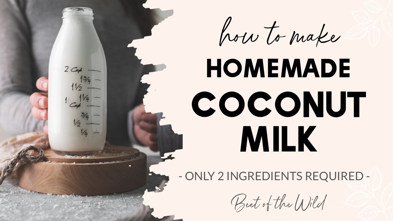How to Make Homemade Coconut Milk (with Shredded Coconut)