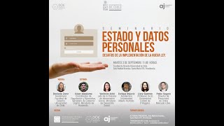 ⚖️SEMINARIO| “Estado y datos personales: desafíos para la implementación de la nueva ley”