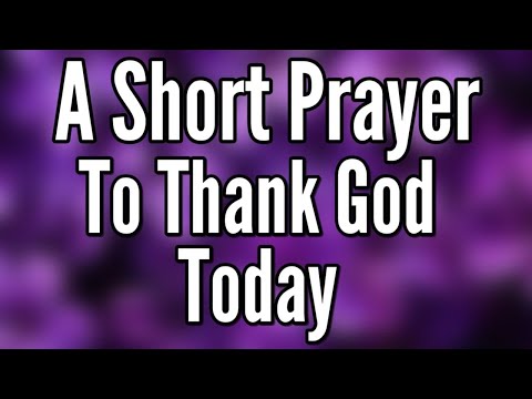 LORD, Thank you for everything—I woke up healthy!