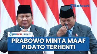 Pidato Prabowo Terhenti! Batuk saat  Sampaikan RAPBN 2026: Maaf Tadi Pagi Saya Agak Semangat