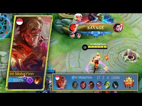 YIN Perfect SAVAGE | Yin Gameplay ~ MLBB (Must Watch)