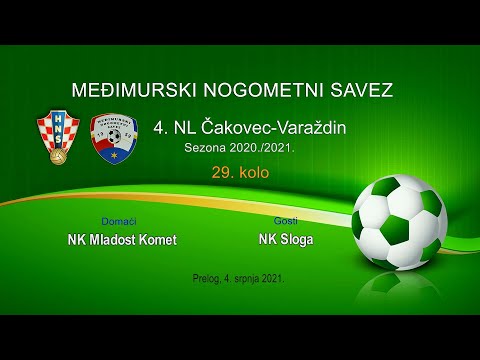 29. kolo 4. NL Čakovec – Varaždin, NK Mladost Komet - NK Sloga
