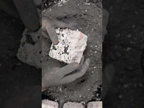 White Paste Covered Chalk ASMR Crush #shorts #reels #asmr