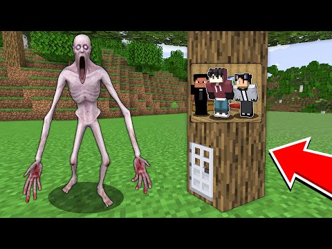 SCP 096 Shy Guy Vs TINY SECRET BASE In A Tree In Minecraft!