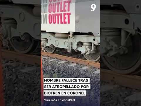 Hombre fallece tras ser atropellado por Biotren en coronel