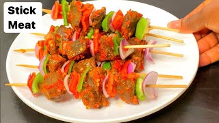 How to make Stick Meat | Nigerian peppered beef | small chops