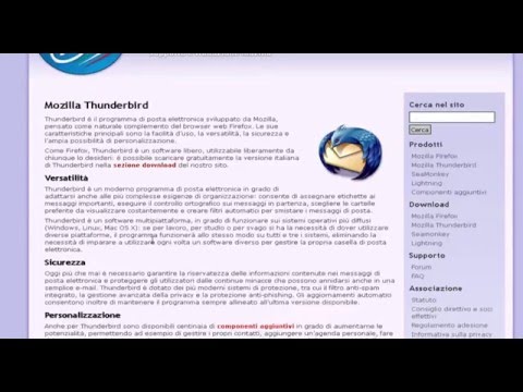 Come installare e configurare Mozilla Thunderbird