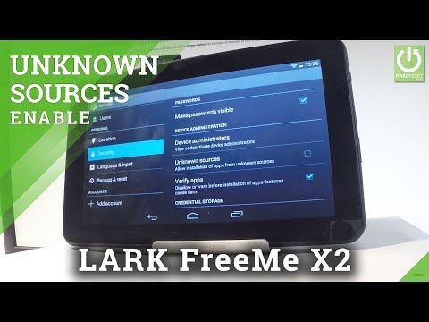 How to Enable Unknown Sources on LARK FreeMe X2 - Allow App Installation |HardReset.info