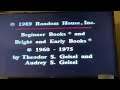 Closing To One Fish Two Fish Red Fish Blue Fish 1991 VHS