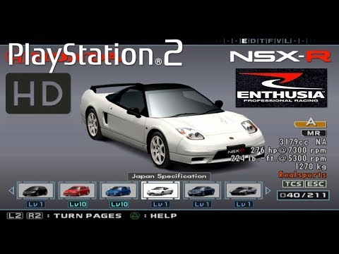 ALL Cars PS2 Enthusia Professional Racing Showcase 1440p 60fps