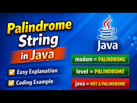 Java Program 7 Palindrome String In Java Java Program With Step By Step Explanation