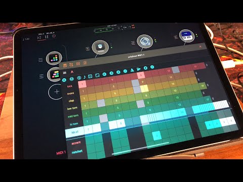 POLYBEAT - Polyrhythmic Drum Sequencer - Tutorial for the iPad